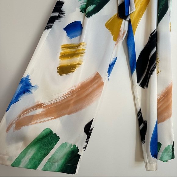 We are LEONE Brush Stroke Luke Silk Pants Size Medium - Picture 4 of 13